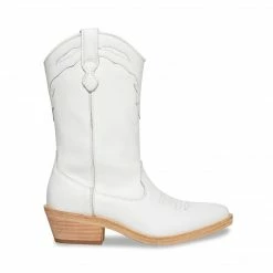 SteveMadden All New LAREDO WHITE LEATHER