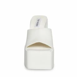 SteveMadden TRIXIE WHITE LEATHER