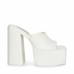 SteveMadden TRIXIE WHITE LEATHER