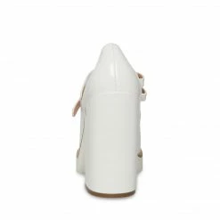 SteveMadden All New TWICE WHITE PATENT