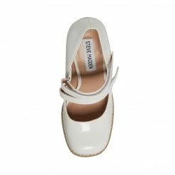 SteveMadden All New TWICE WHITE PATENT