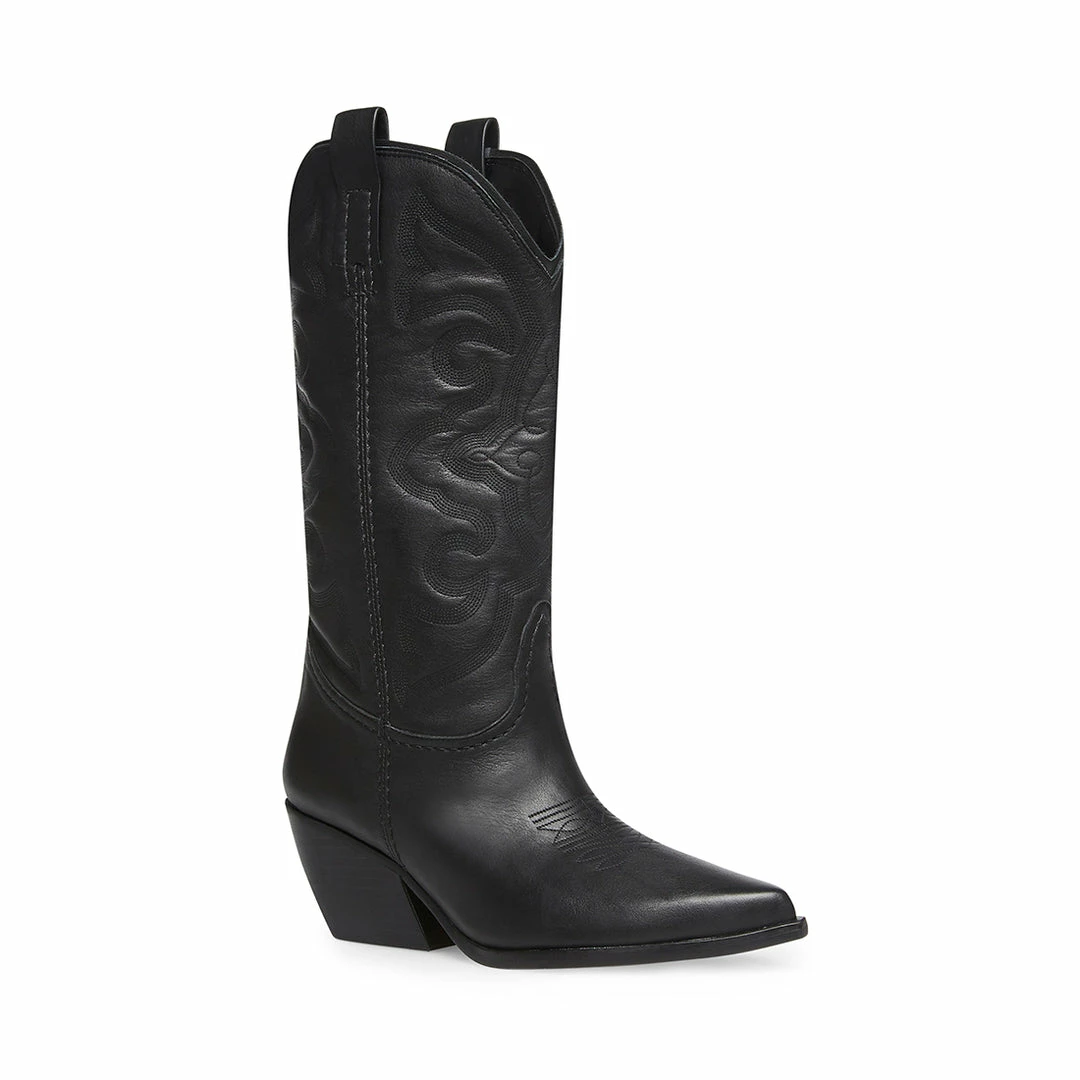 SteveMadden WEST BLACK LEATHER