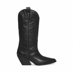 SteveMadden WEST BLACK LEATHER