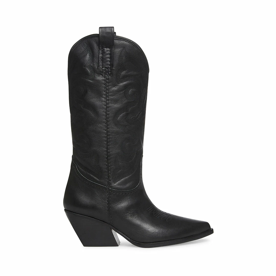 SteveMadden WEST BLACK LEATHER