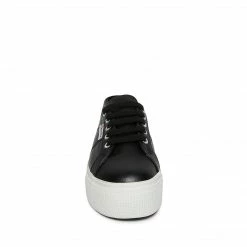 SteveMadden WOMEN'S SHOES S00C790 BLACK LEATHER